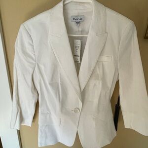 Bebe Women's White Blazer Jacket